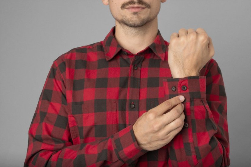 HÄRKILA - Scandinavian košile pánská Red check
