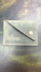 FORESTER - kožená minimalistická peněženka zelená