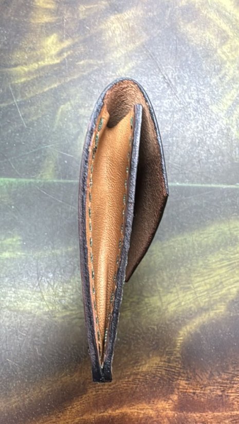 FORESTER - kožená minimalistická sleeve peněženka hnědá