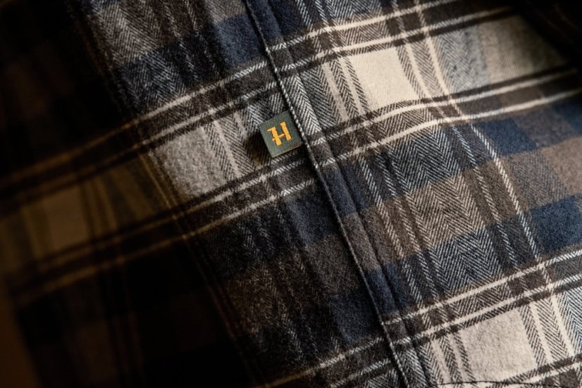 HÄRKILA - Aivak flanelová košile pánská Turkish coffee