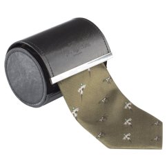 ALAN PAINE - kravata z pravého hedvábí motiv Bird & Dog Olive APM042