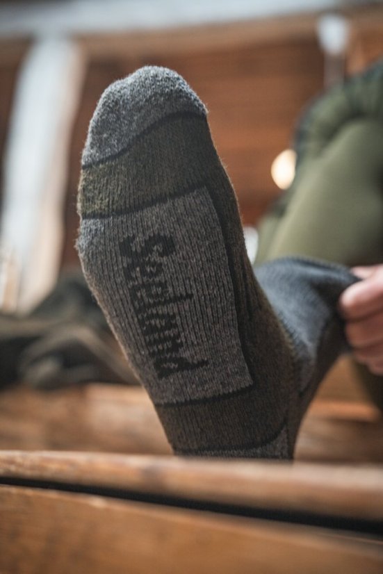 Seeland - Field Thermo 2pack ponožky pánské Pine green melange-Grey melange