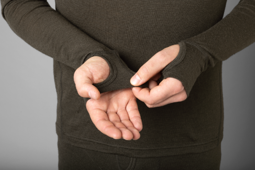 HÄRKILA  - Base All Season half zip podvlekové prádlo Shadow brown