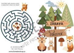 FORESTER - Omalovánky s hádankami