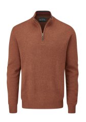 ALAN PAINE - Streetly half zip se stojáčkem svetr pánský Tiger