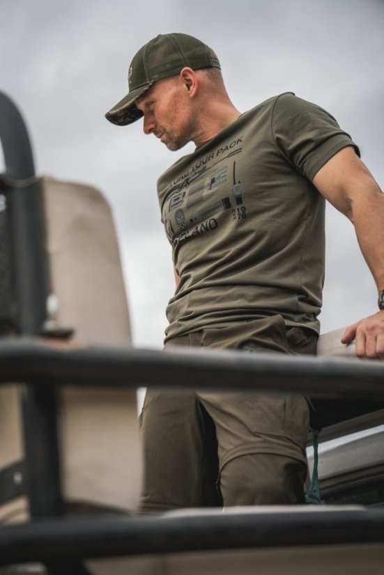 Seeland - Birch zip-off kalhoty-kraťasy pánské Grizzly brown