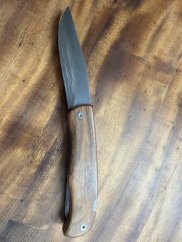 Damaškový nůž zavírací s pilkou wenge