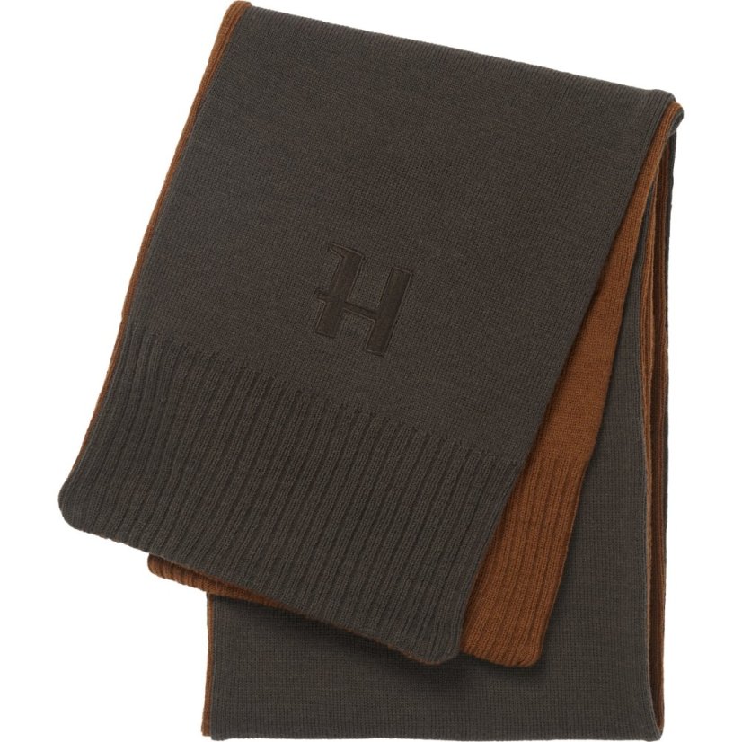 Härkila - oboustranná šála Shadow brown-Rustique clay