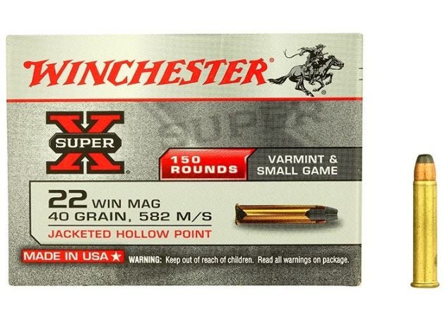 winchester super x .22 wmr jhp 40 grain