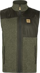 HÄRKILA - Kalix fleece vesta pánská Willow green-Shadow brown