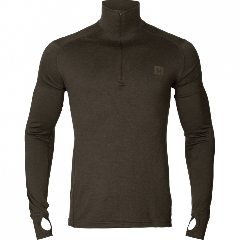 HÄRKILA  - Base All Season half zip podvlekové prádlo Shadow brown
