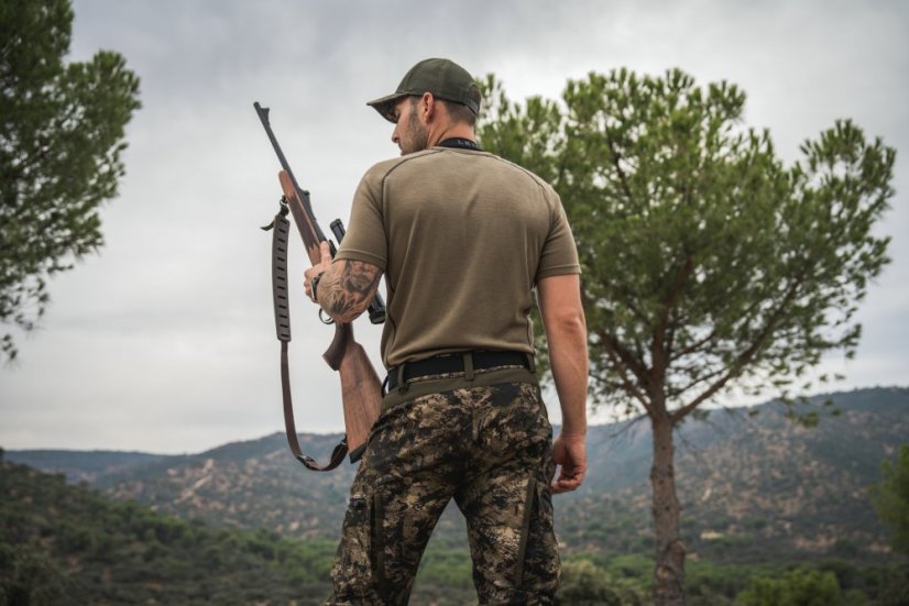 Seeland - Apex Merino funkční triko s krátkým rukávem pánské Covert green