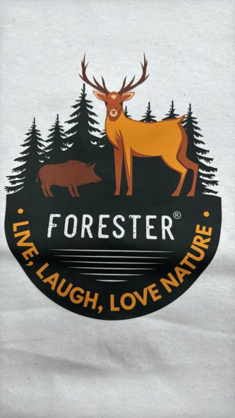 FORESTER - triko Natur logo dětské béžové