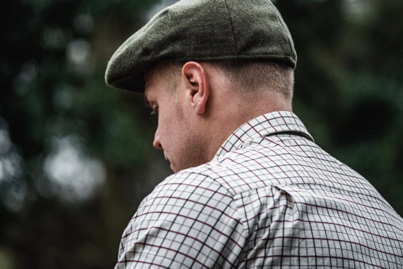 Seeland - Oxford střelecká košile pánská Grape leaf-Terracotta check