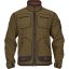 HÄRKILA  - Kamko fleece oboustranná bunda pánská Dark olive-Arabian spice