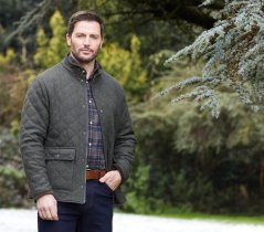 ALAN PAINE - Richmond prošívaná bunda pánská Olive