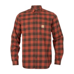 HÄRKILA - Scandinavian košile pánská Autumn orange check