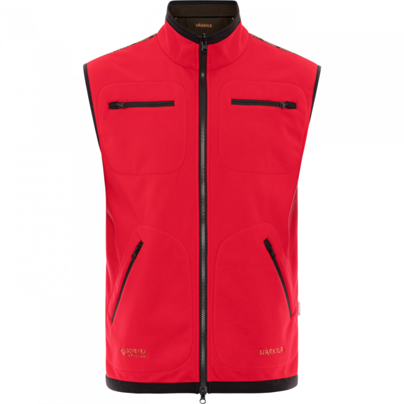 HÄRKILA - KAMKO fleece vesta pánská Brown-red