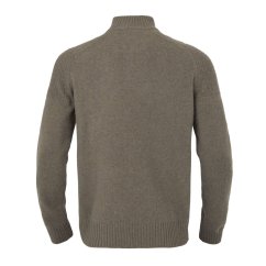 HÄRKILA - Vincent Merino svetr na zip pánský Dark sand