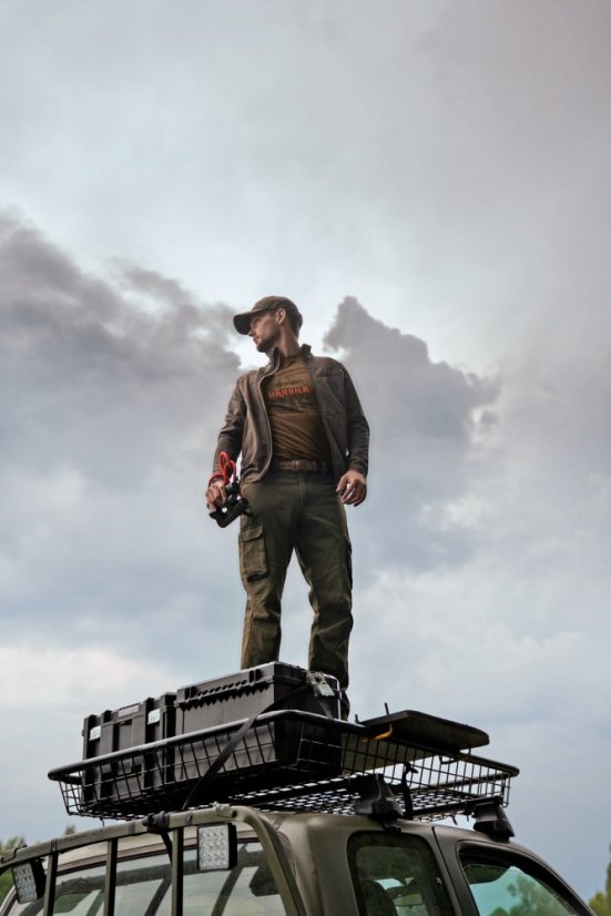 HÄRKILA  - Nature triko s krátkým rukávem pánské Slate black