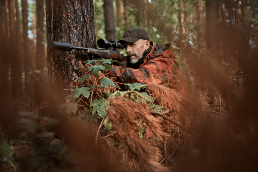 HÄRKILA - Forest Hunter GTX Camo Long bunda pánská  AXIS MSP®Autumn orange