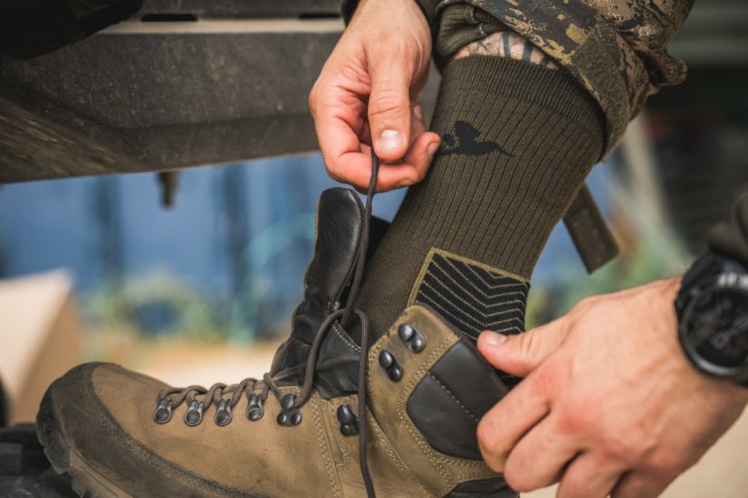 Seeland - Field Merino ponožky 2pack pánské Pine green-Military olive