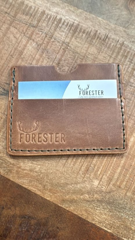 FORESTER - Kožené pouzdro na vizitky