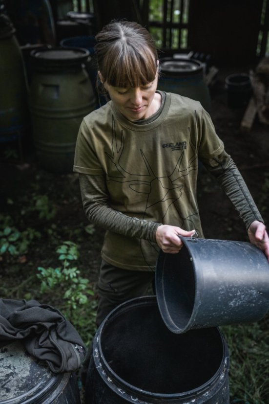 Seeland - Deer On Line triko s krátkým rukávem dámské Military olive