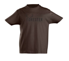 FORESTER - tričko dětské hnědé