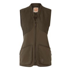 HÄRKILA - Skye střelecká vesta dámská Willow green-Shadow brown