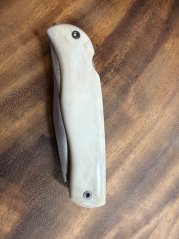 Lovecký nůž zavírací 10 cm paroží s pilkou paroží jelen Milu