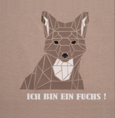 HUBERTUS - triko liška "Ich bin ein Fuchs" dětské Beige