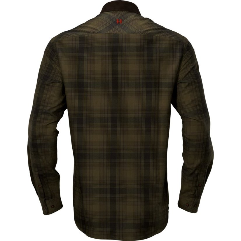 HÄRKILA  - Driven Hunt flannel košile pánská Olive green check