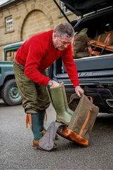 HÄRKILA - Retrieve Boot bag taška na obuv Warm olive