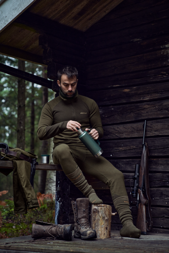HÄRKILA  - Base Warm zip neck podvlekové triko s rolákem na zip