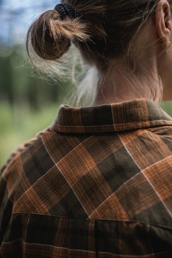 Seeland - Skye flanelová košile dámská Grizzly brown-Terracotta check