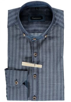 Gipfelstürmer -  elegantní modrá pánská košile (4085)