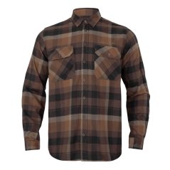 HÄRKILA  - Asmund  flanelová košile pánská Rust brown check