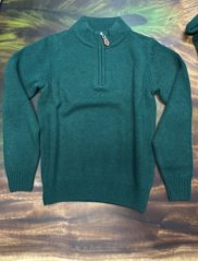 ALAN PAINE - Rookeland Inset svetr se zipem dětský Kerry Hill