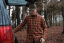 HÄRKILA - Scandinavian košile pánská Autumn orange check
