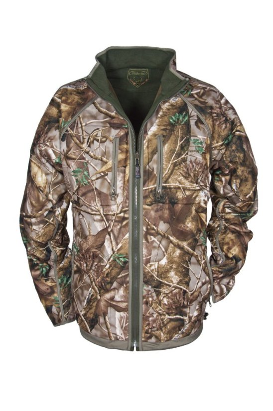 HUBERTUS - Pirsch oboustranná fleece bunda pánská hnědá-camo