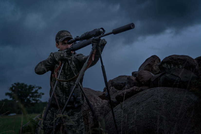 HÄRKILA  - Noctyx camo fleece černá bunda pánská AXIS MSP® Black