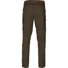 Seeland - Birch Zip-off kalhoty/kraťasy pánské Pine green-Demitasse brown