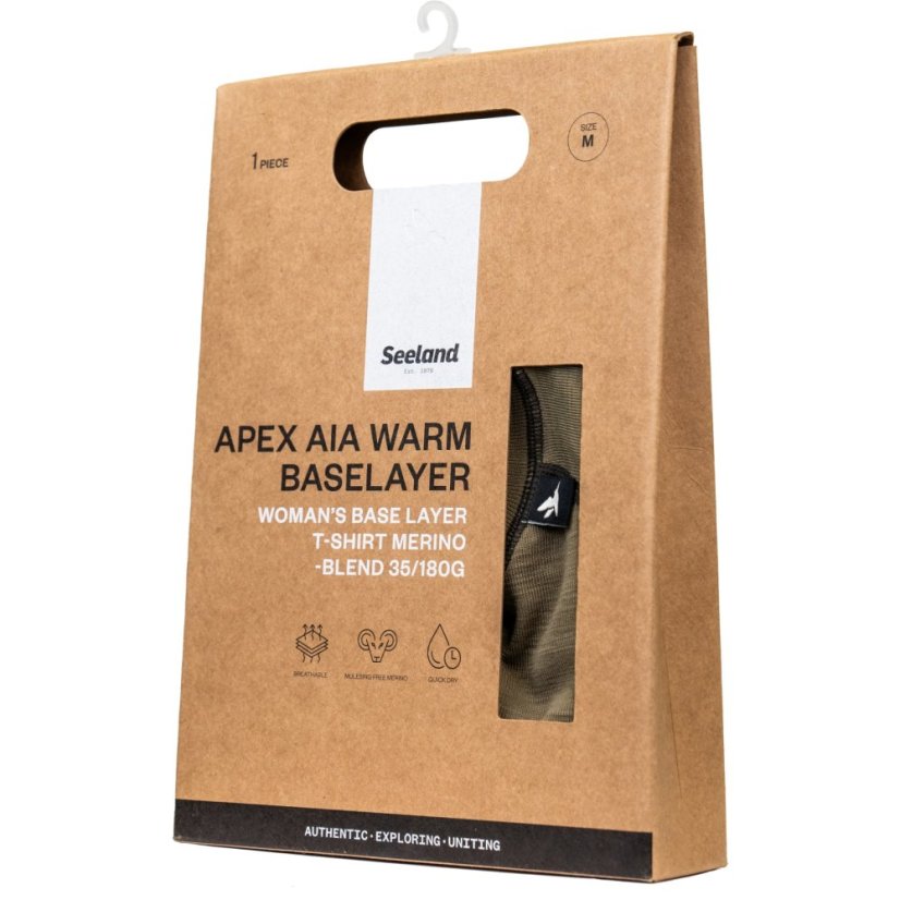 Seeland - Apex Aia Merino funkční triko s krátkým rukávem dámské Covert green