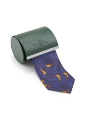 ALAN PAINE - kravata z pravého hedvábí motiv Country bažant Navy APM047
