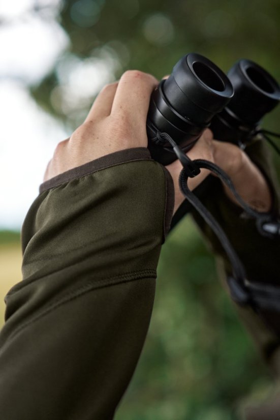 HÄRKILA - Deer Stalker full zip Fleece hoodie pánská Willow green