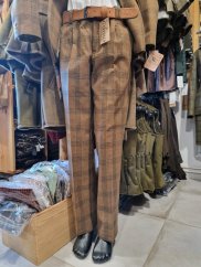 FORESTER - Charlie IV. kalhoty vlněné pánské hnědá kostka