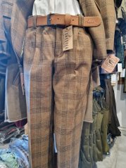 FORESTER - Charlie IV. kalhoty vlněné pánské hnědá kostka