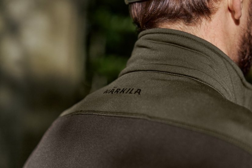 HÄRKILA - Olaf fleece mikina pánská Shadow brown-Forest night