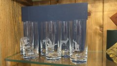 Brusírna Janský - ručně pískované Longdrink sklenice z českého křišťálu set